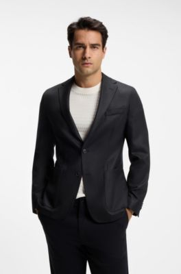 Slim-fit blazer, Black