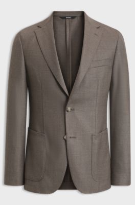 Slim-fit blazer, Light Beige