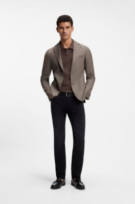 Slim-fit blazer, Light Beige
