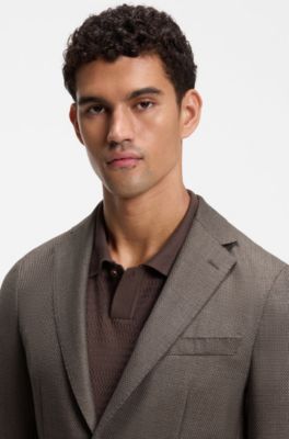 Slim-fit blazer, Light Beige