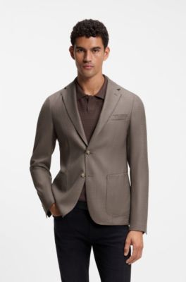 Slim-fit blazer, Light Beige