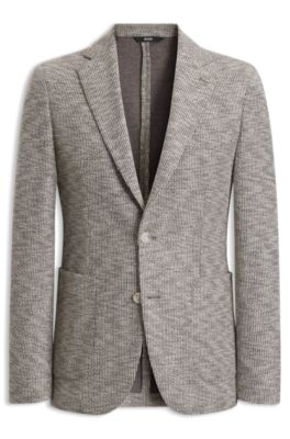 Slim-fit blazer , Brown