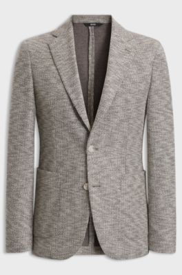 Slim-fit blazer , Brown