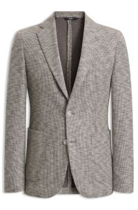 Slim-fit blazer , Brown