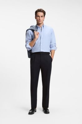 Tapered-fit trousers , Dark Blue