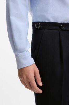 Tapered-fit trousers , Dark Blue