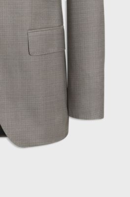 Two-piece slim-fit suit , Brown