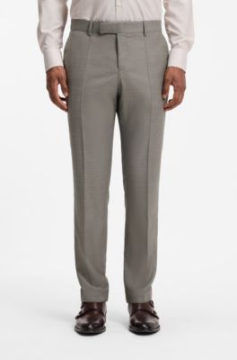 Two-piece slim-fit suit , Brown
