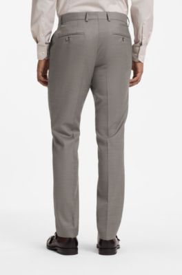 Two-piece slim-fit suit , Brown