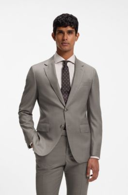 Two-piece slim-fit suit , Brown