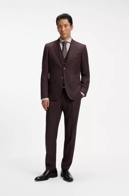 Costume Regular trois pièces en laine vierge