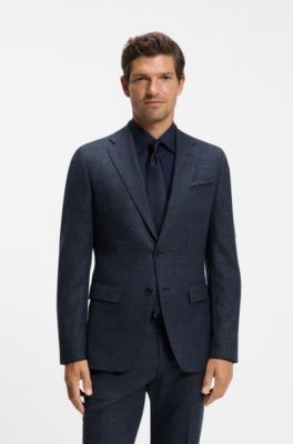 Slim-fit blazer , Dark Blue