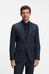 Slim-fit blazer , Dark Blue