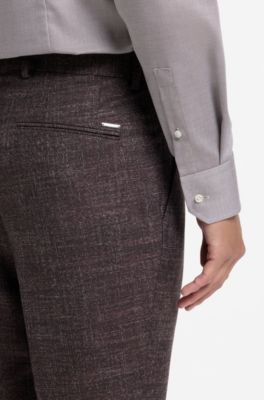 Slim-fit trousers, Brown