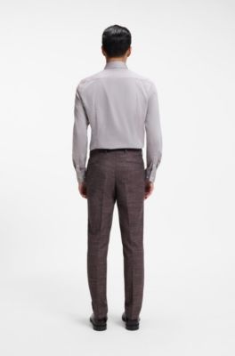 Slim-fit trousers, Brown