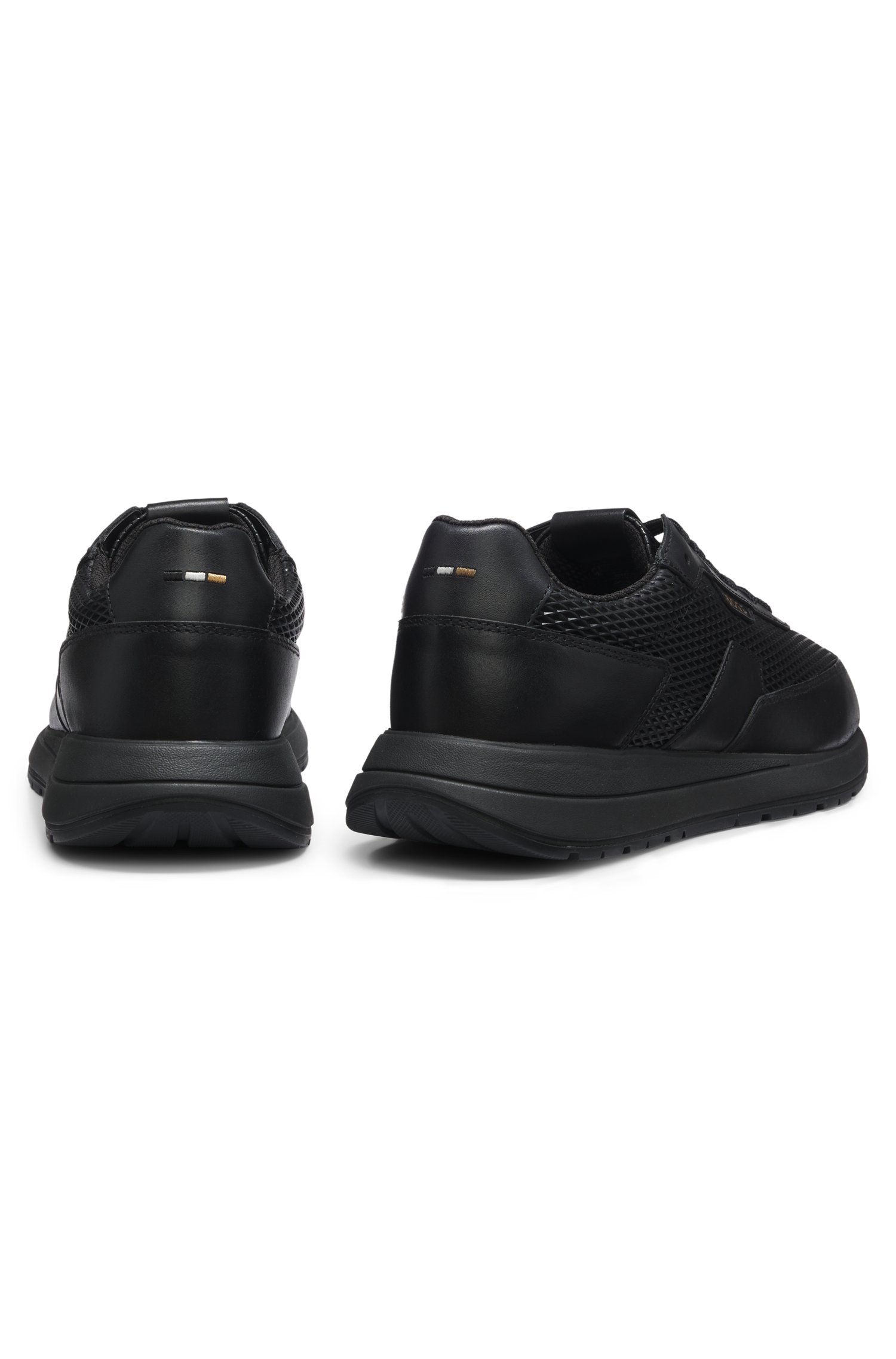 Boss Lace-up leather trainers sneakers herr – bild 3