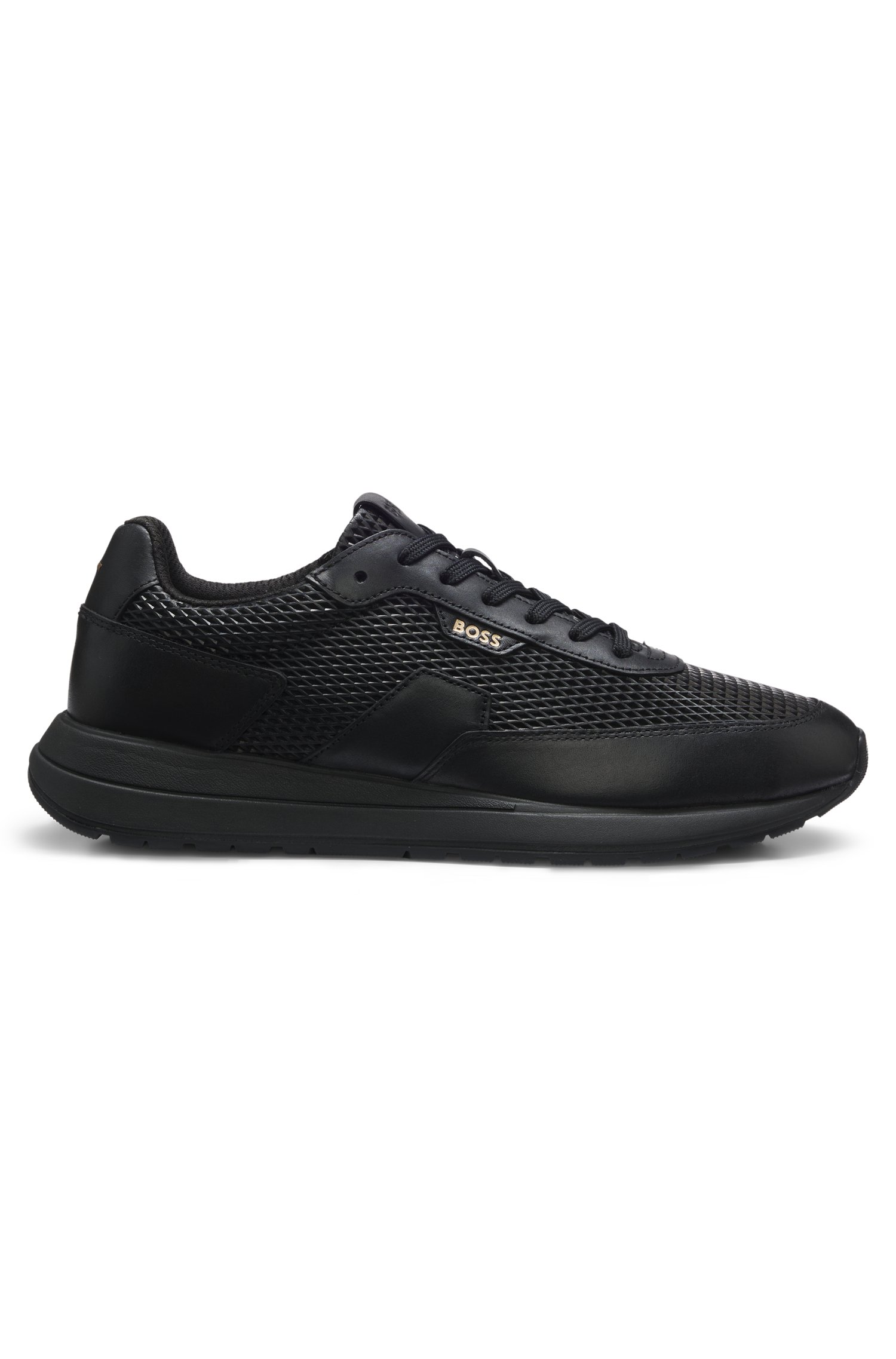 Boss Lace-up leather trainers sneakers herr – bild 2