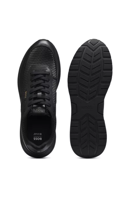 Sneakers aus Leder mit Schnürung