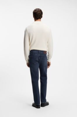 Maine regular-fit jeans in blue comfort-stretch denim, Dark Blue