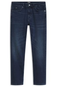 Delaware slim-fit jeans in blue comfort-stretch denim, Dark Blue