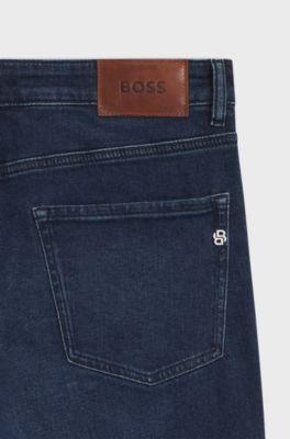 Delaware slim-fit jeans in blue comfort-stretch denim, Dark Blue
