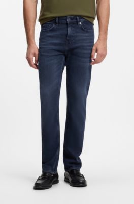 Delaware slim-fit jeans in blue comfort-stretch denim, Dark Blue