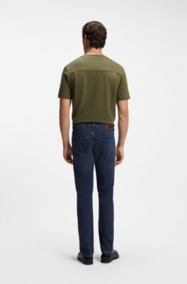 Delaware slim-fit jeans in blue comfort-stretch denim, Dark Blue