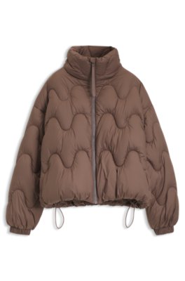 Relaxed-fit padded jacket in water-repellent fabric