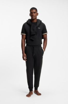 Cotton tracksuit bottoms, Black