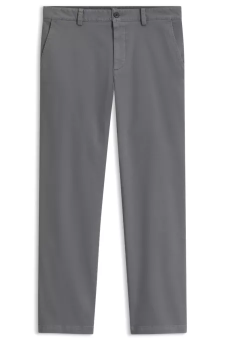 Chinos in structured stretch cotton
