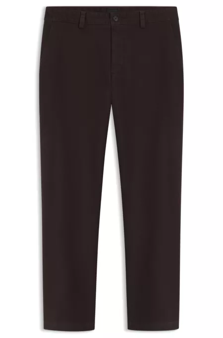Chinos in structured stretch cotton
