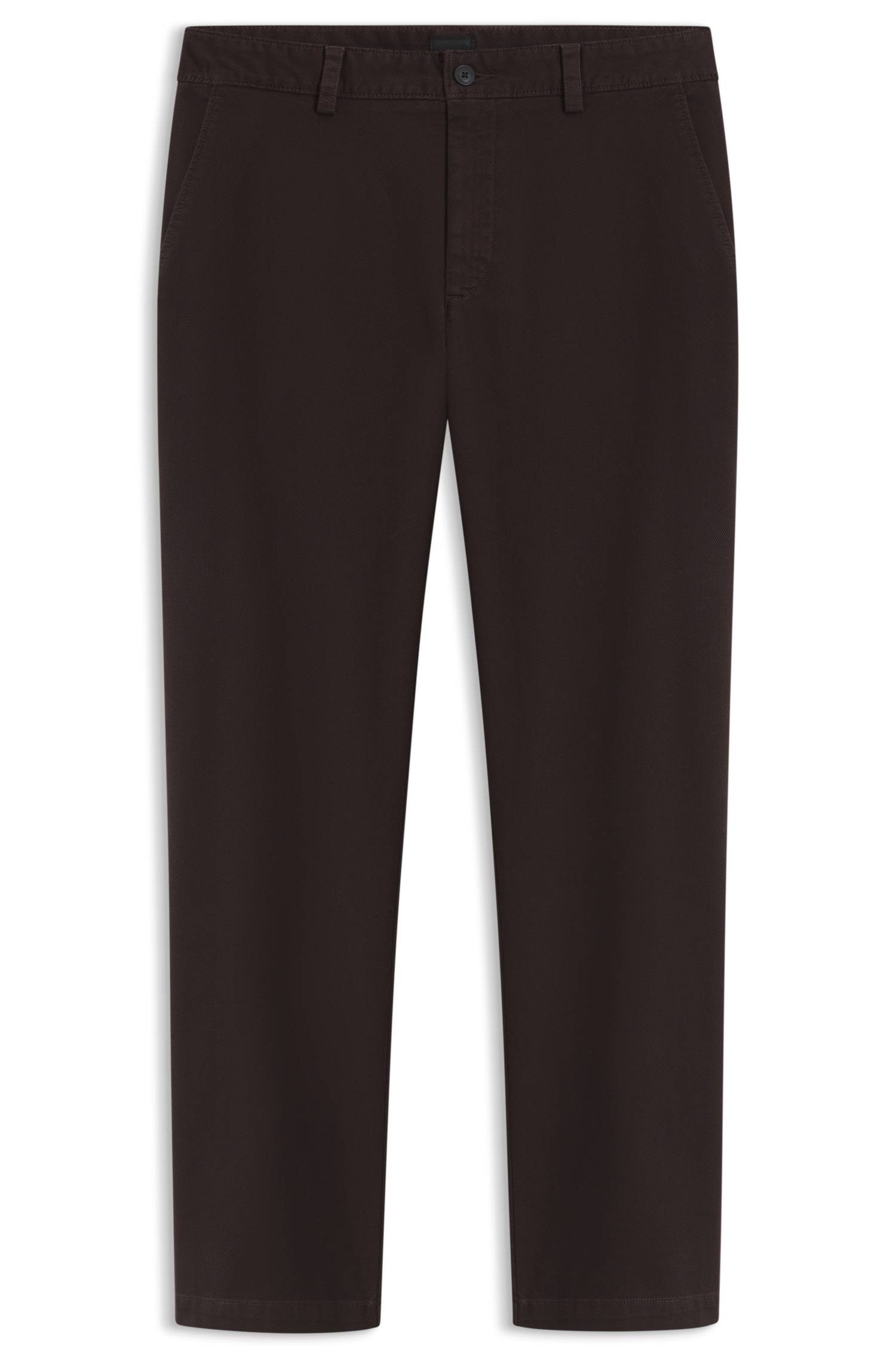 Boss Chinos in structured stretch cotton byxor herr – bild 4