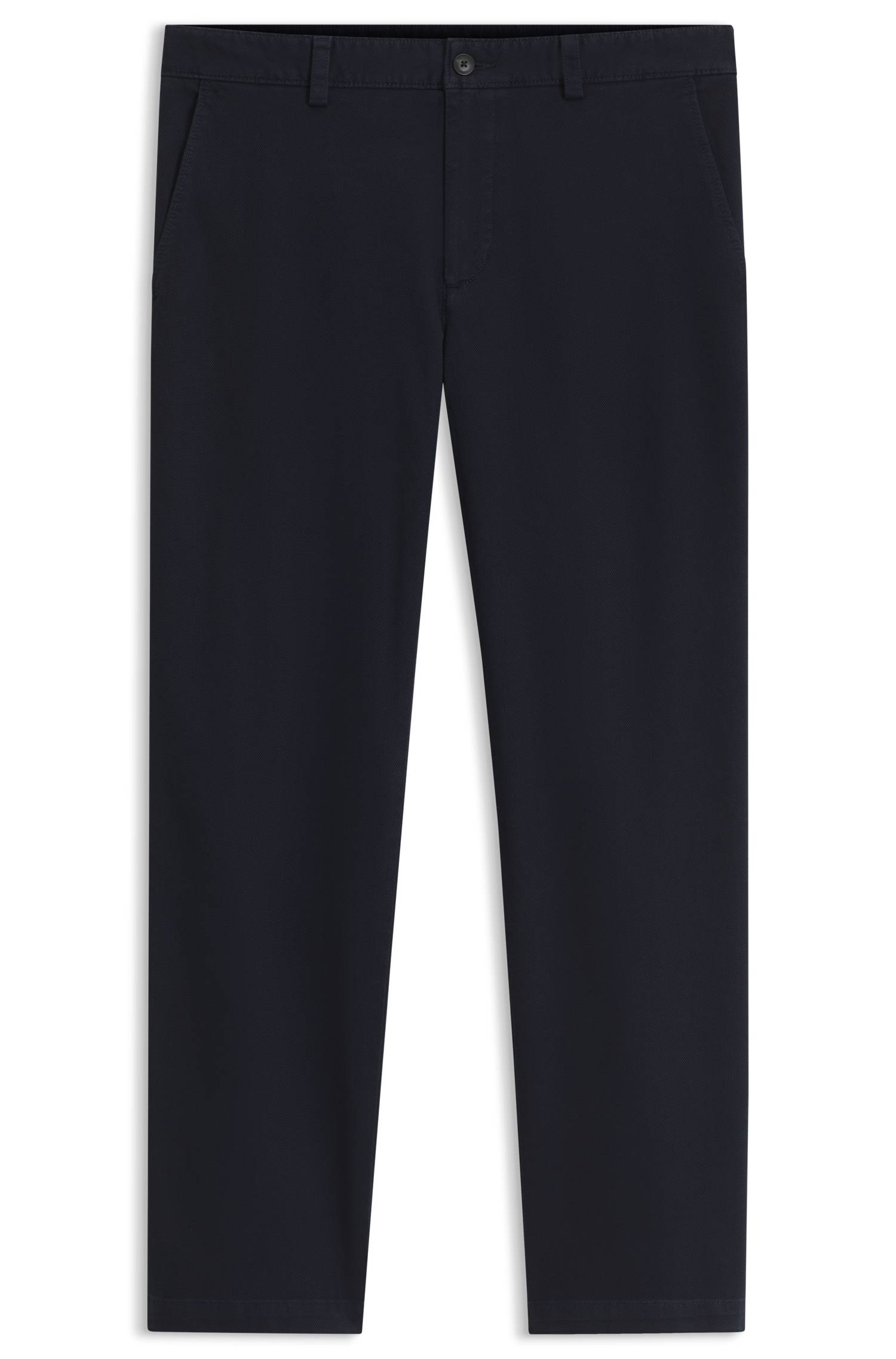 Boss Chinos in structured stretch cotton byxor herr – bild 4