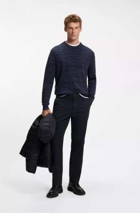 Chinos in structured stretch cotton