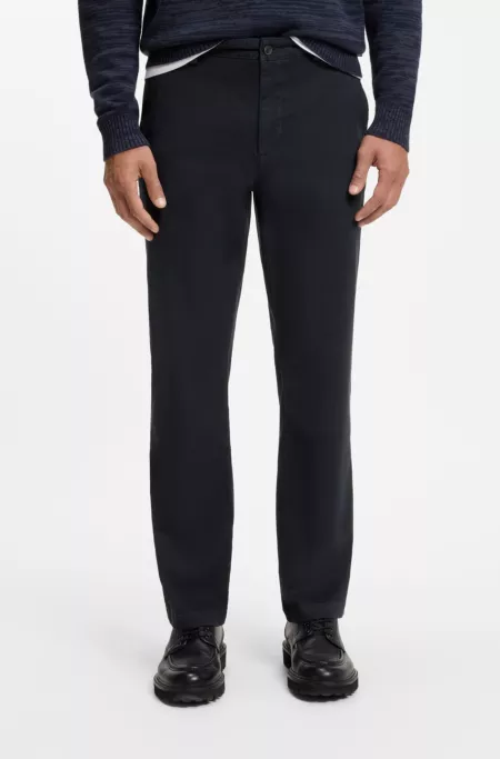 Chinos in structured stretch cotton