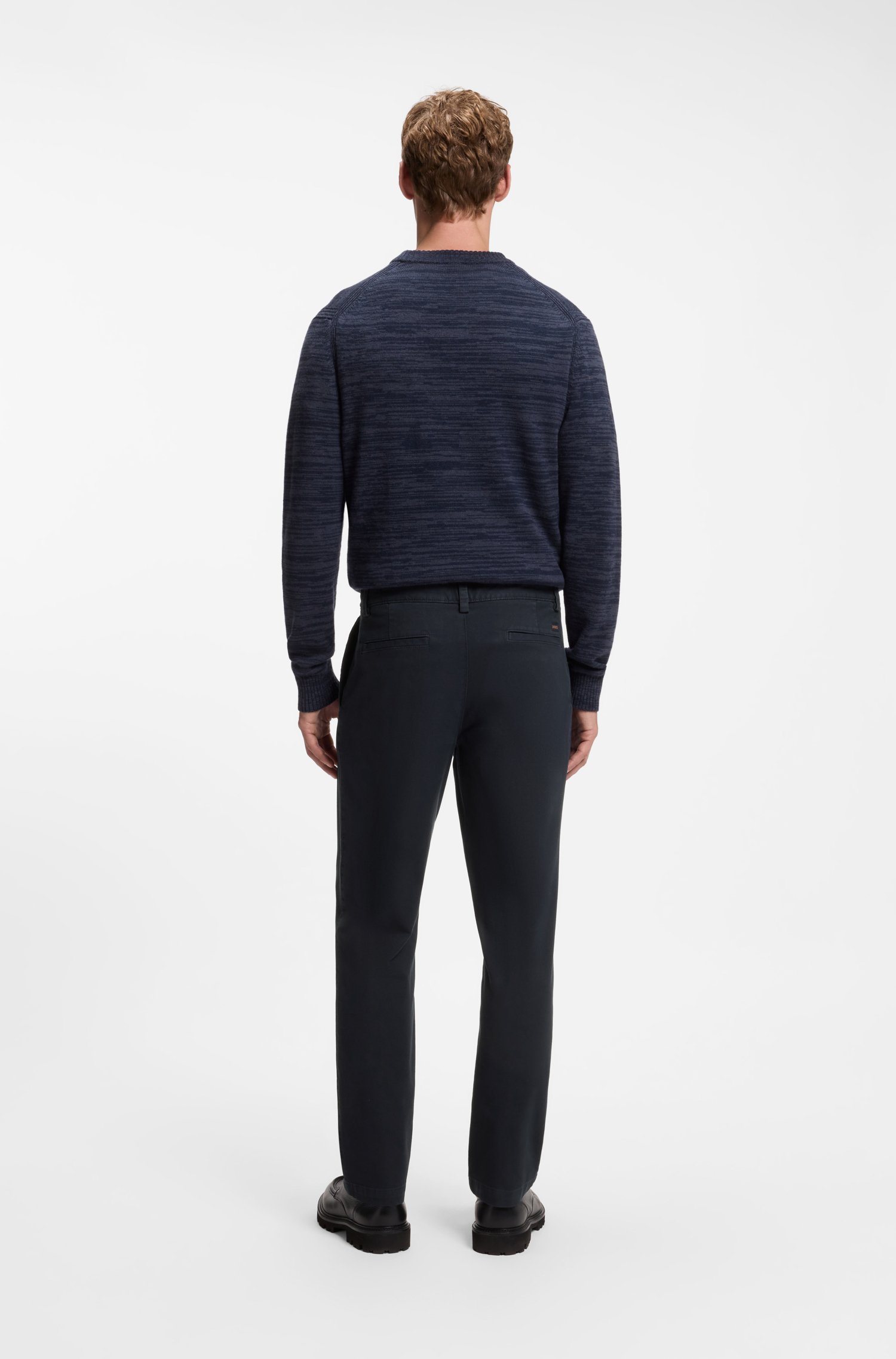 Boss Chinos in structured stretch cotton byxor herr – bild 2