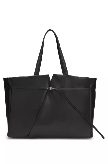 Runway BOSS Revers tote bag in leather