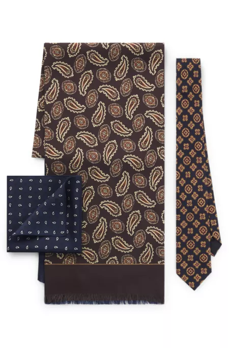 Runway neckwear gift set in silk