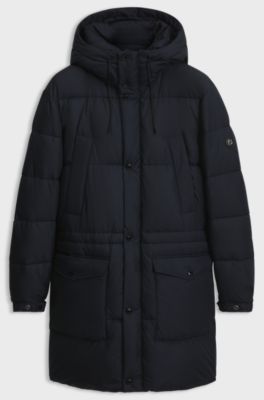 Padded jacket with water-repellent finish, Dark Blue