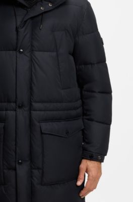 Padded jacket with water-repellent finish, Dark Blue