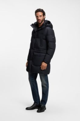 Padded jacket with water-repellent finish, Dark Blue