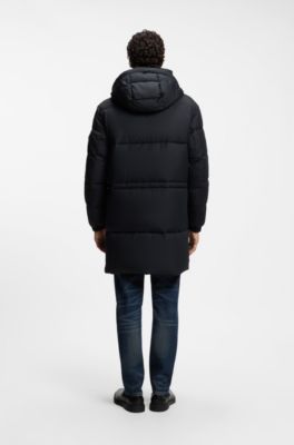 Padded jacket with water-repellent finish, Dark Blue