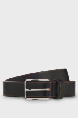 Leather belt, Black