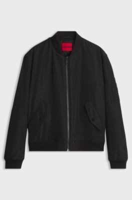 Zip-up bomber jacket, Black