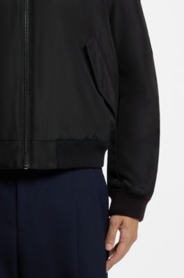 Zip-up bomber jacket, Black