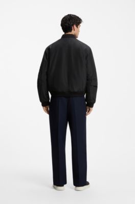 Zip-up bomber jacket, Black