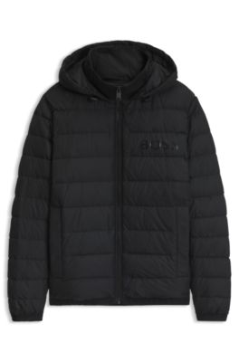 Quilted down jacket, Black