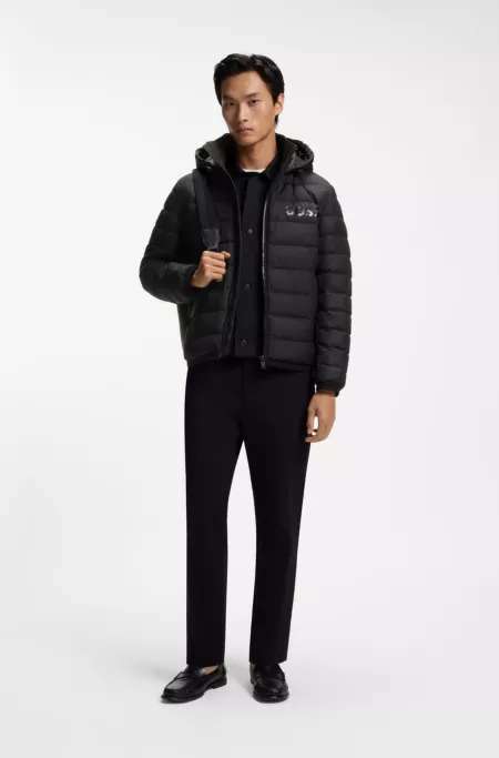 Quilted down jacket