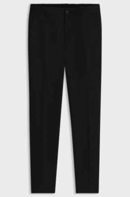 Tapered-fit trousers, Black