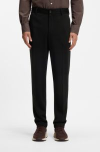 Tapered-fit trousers, Black